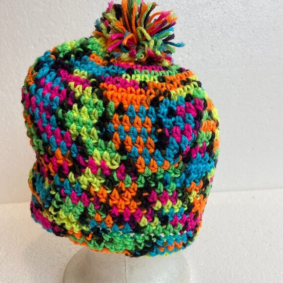 Knit Multicolor Hat - Picture 1 of 3